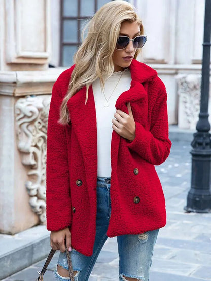 Cozy plush coat for women Hailey