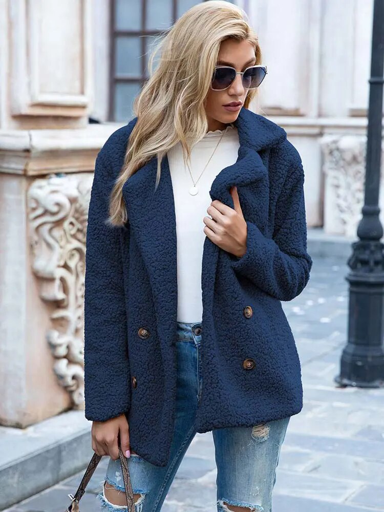 Cozy plush coat for women Hailey