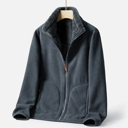 Reversible fleece jacket made from Harlow polar fabric