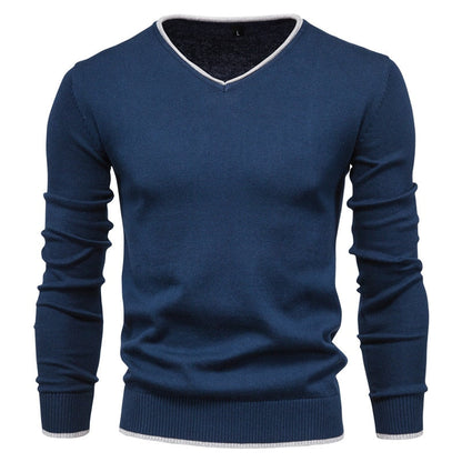 Slim Fit Pullover mit V Ausschnitt für Herren Toph