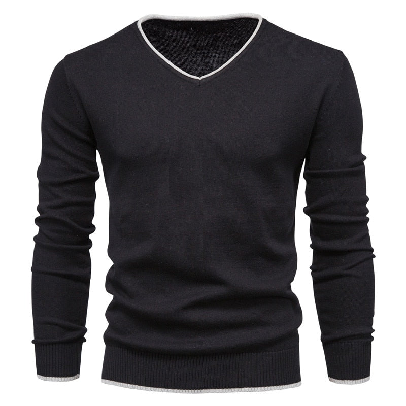 Slim Fit Pullover mit V Ausschnitt für Herren Toph