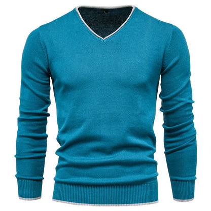 Slim Fit Pullover mit V Ausschnitt für Herren Toph