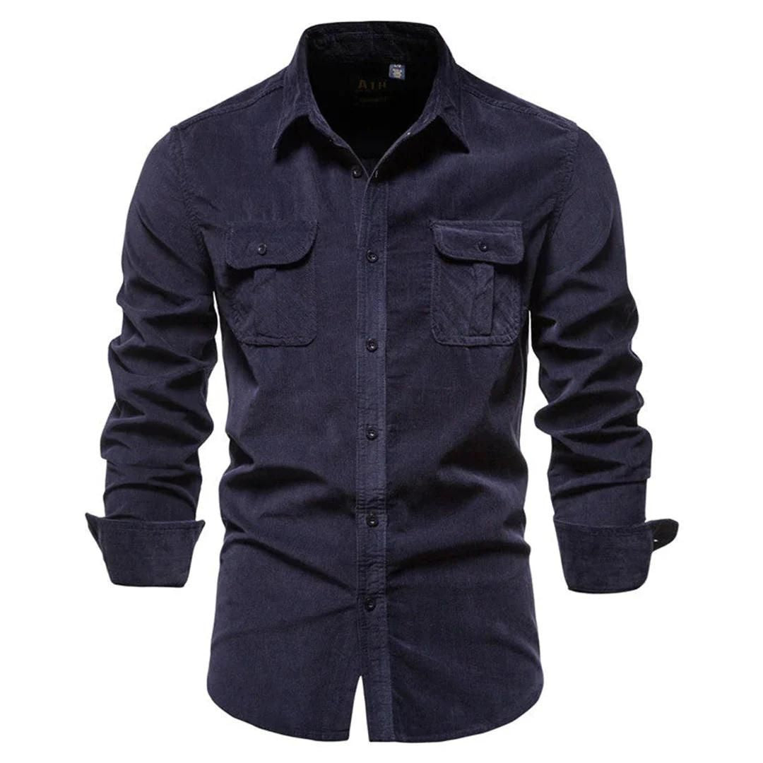 Chemise en velours côtelé pour homme Joel