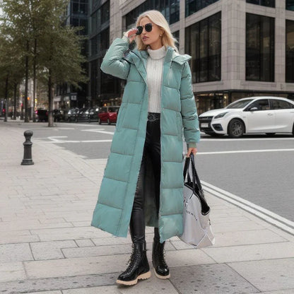 Long winter jacket with casual cut Jordis