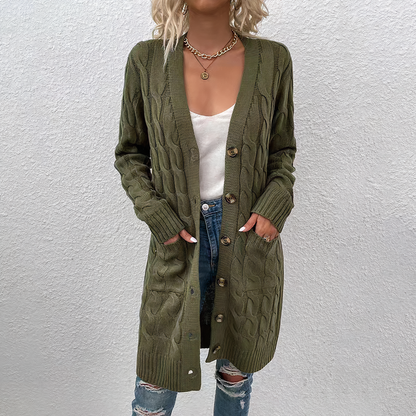 Journee calf-length cardigan 