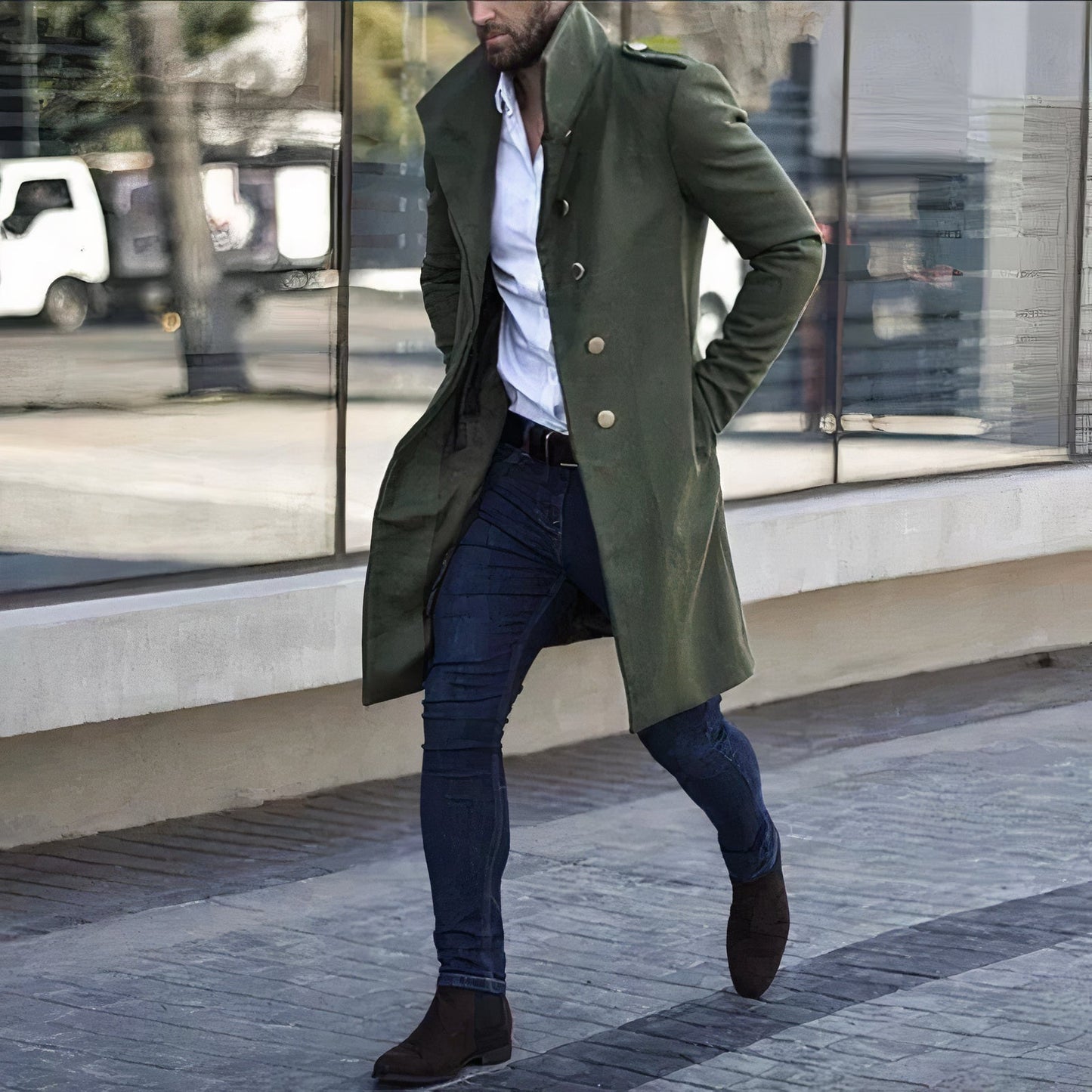 Stylish trench coat for men Jas