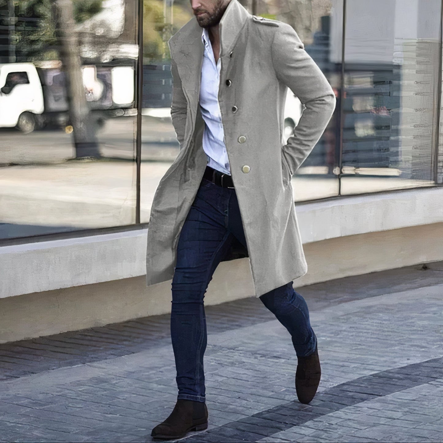 Stylish trench coat for men Jas