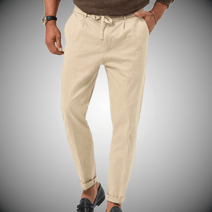 Pantalon élégant en lin pour homme Bastian