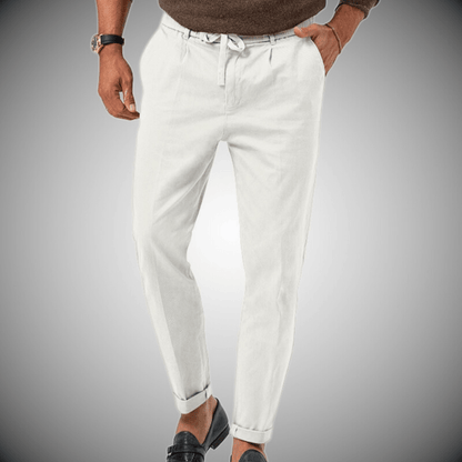 Pantalon élégant en lin pour homme Bastian