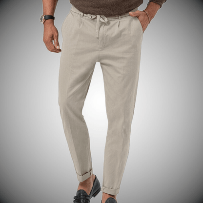 Pantalon élégant en lin pour homme Bastian