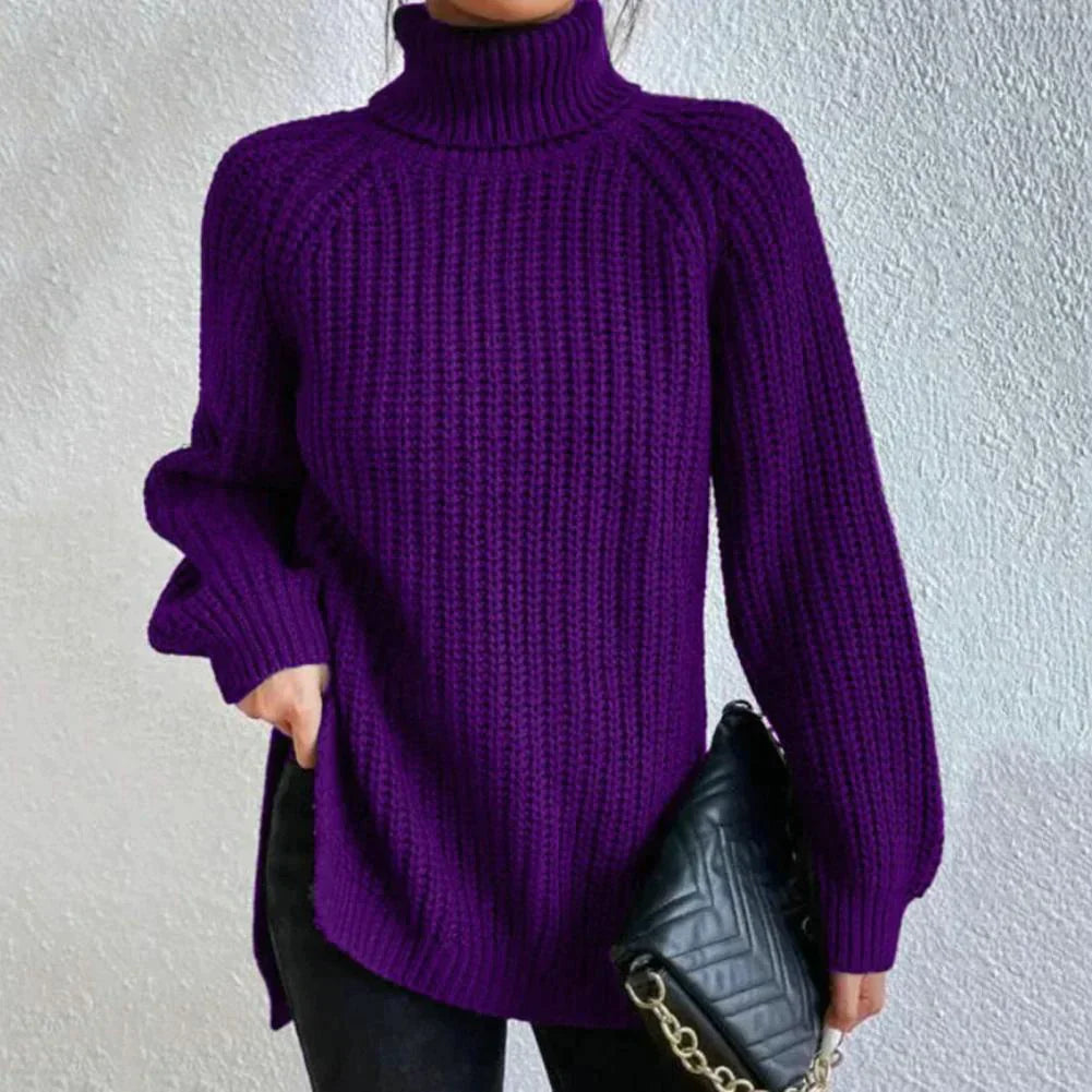 Stylish turtleneck knitted sweater Kaliyah