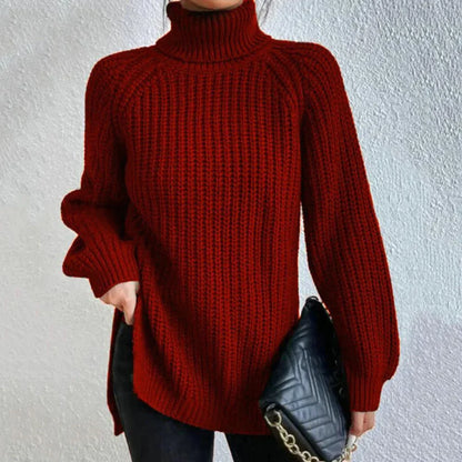 Stylish turtleneck knitted sweater Kaliyah