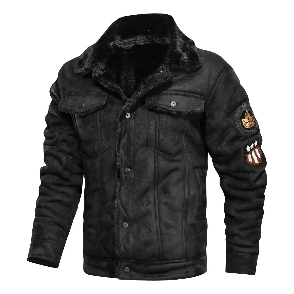 Veste en cuir avec doublure polaire Killian