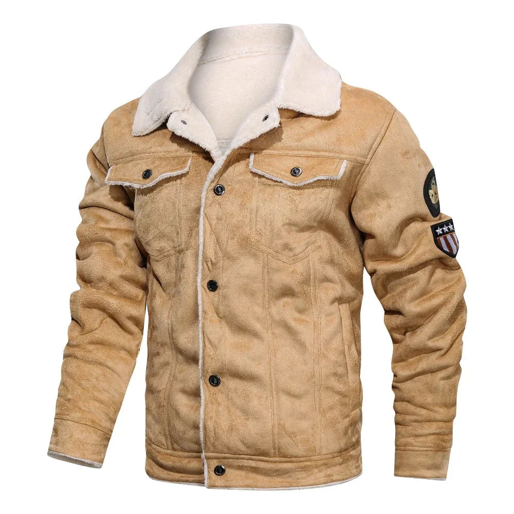 Veste en cuir avec doublure polaire Killian