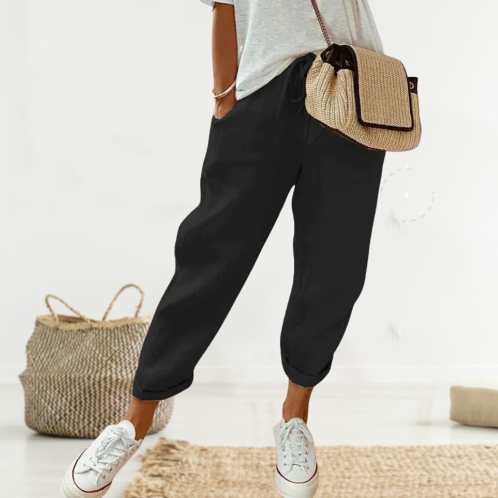 Ivy - Modern and comfortable linen trousers for women