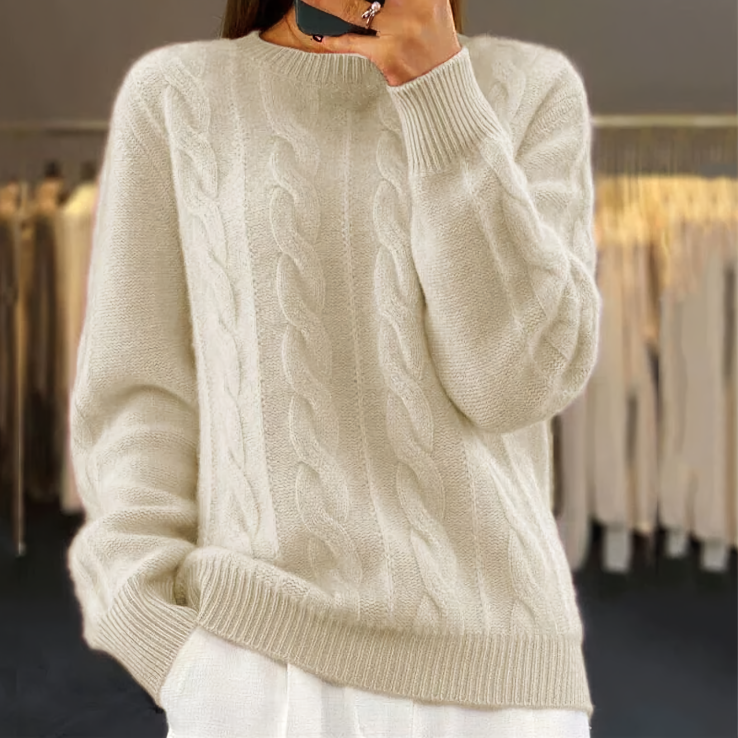 Vintage inspirierter Semi Rollkragenpullover Libby