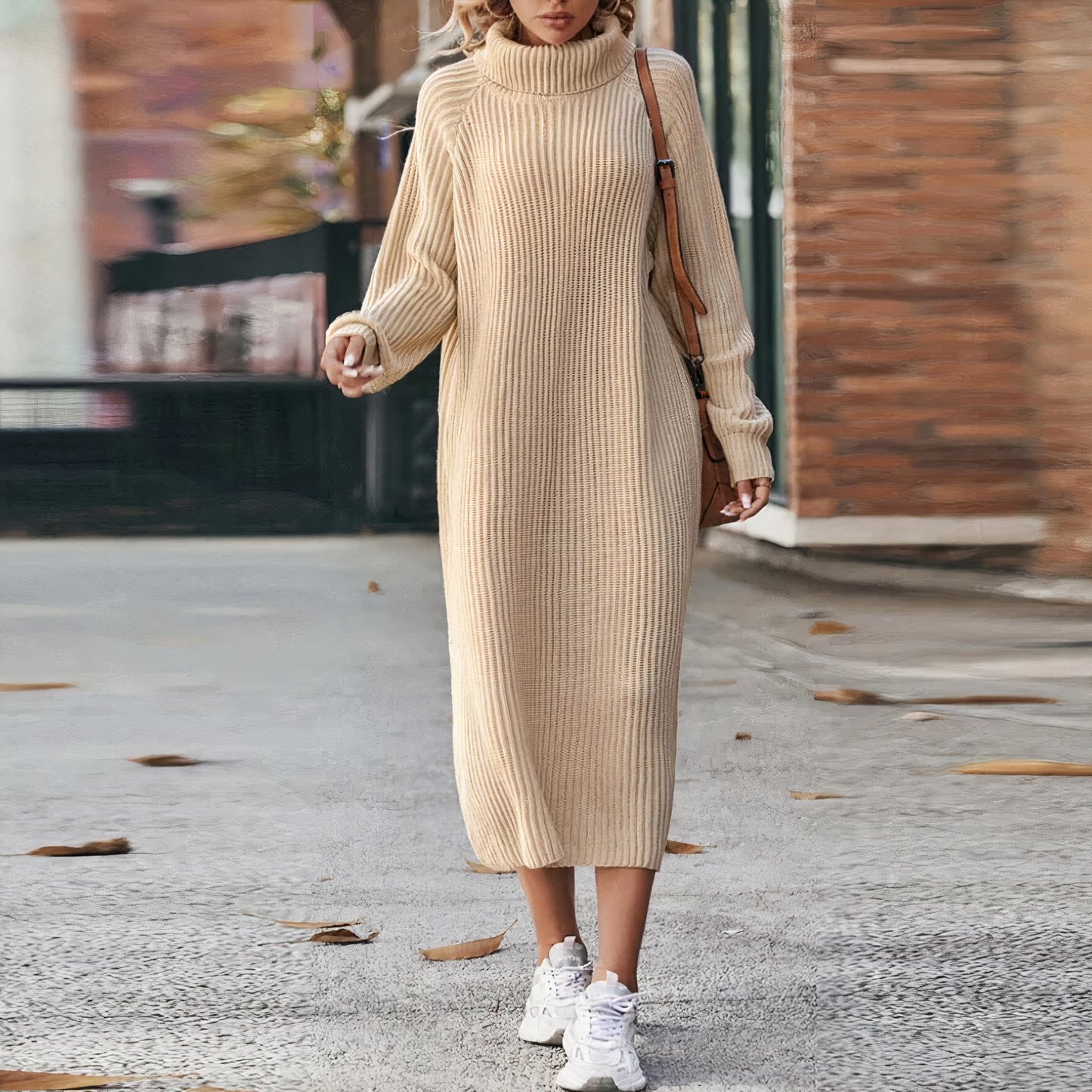 Lorelei long-sleeved sweater dress