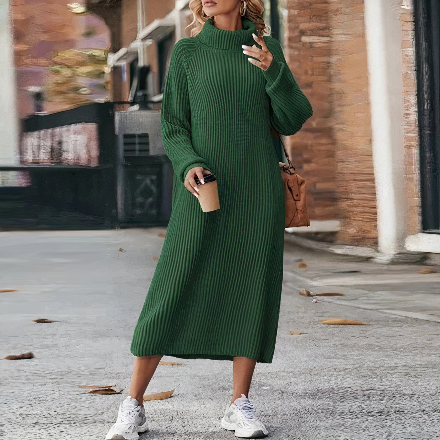 Lorelei long-sleeved sweater dress