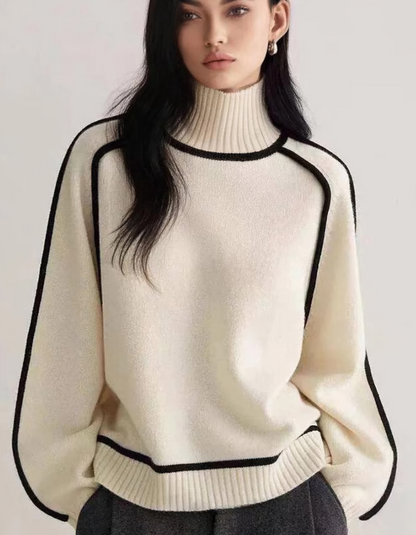 color block knit sweater Mae