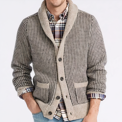 Cardigan jacquard pour homme Marc