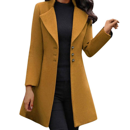 Italian wool coat with long sleeves Marike