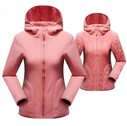 Cozy hooded jacket with zipper Minna