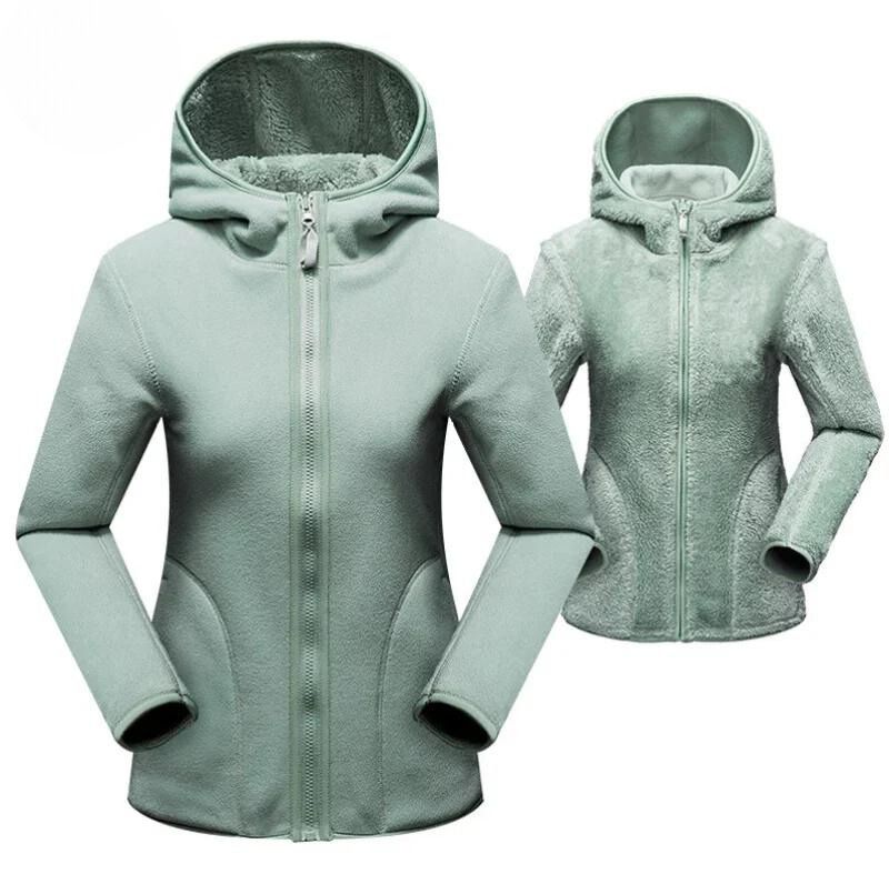 Cozy hooded jacket with zipper Minna