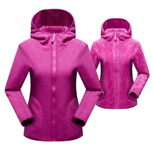 Cozy hooded jacket with zipper Minna