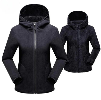 Cozy hooded jacket with zipper Minna