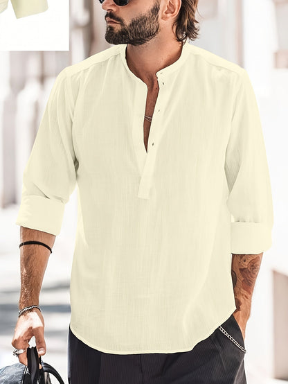 Chemise en coton pour hommes Dieter de style décontracté