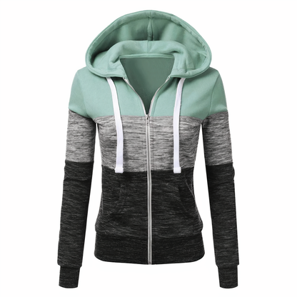 Tricolor Zip Hoodie Nayeli