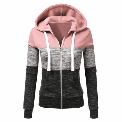 Tricolor Zip Hoodie Nayeli