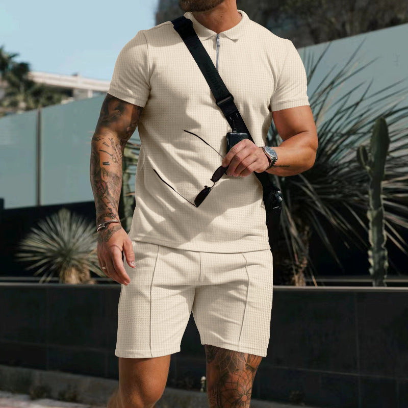 Ensemble deux pièces polo et short pour homme Sajan