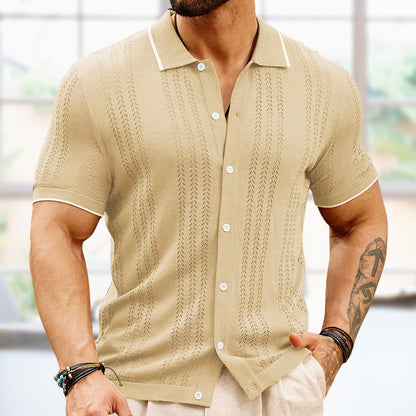 Luxurious men's polo shirt made of high-quality knit Marti