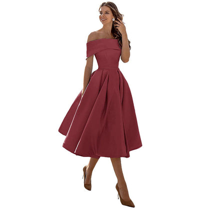 Abony Satin Partykleid in eleganter Ausführung