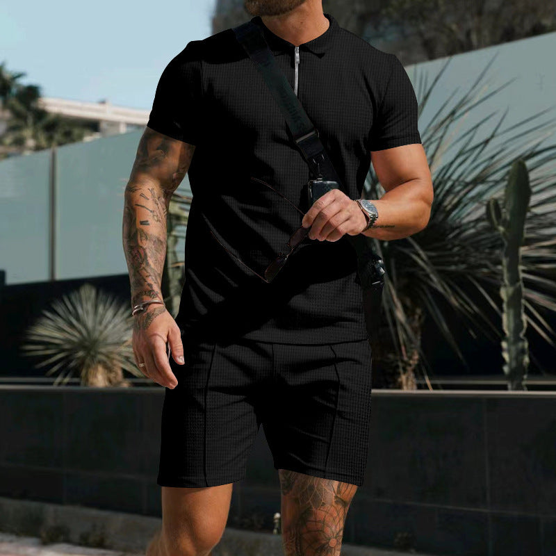 Ensemble deux pièces polo et short pour homme Sajan