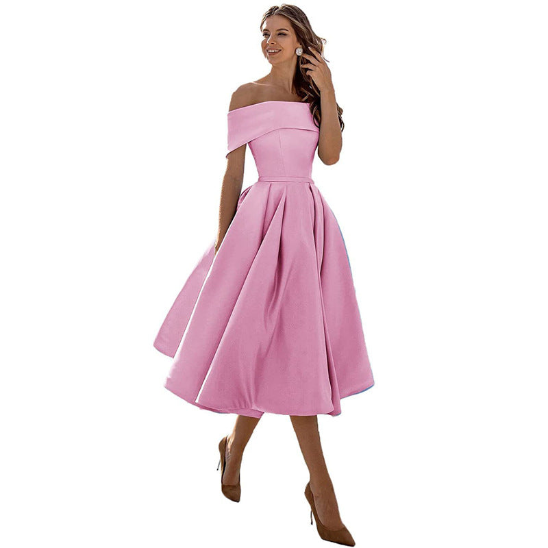 Abony Satin Partykleid in eleganter Ausführung