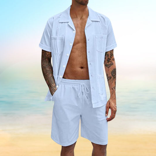 Ensemble d'été homme avec chemise et short Ozi