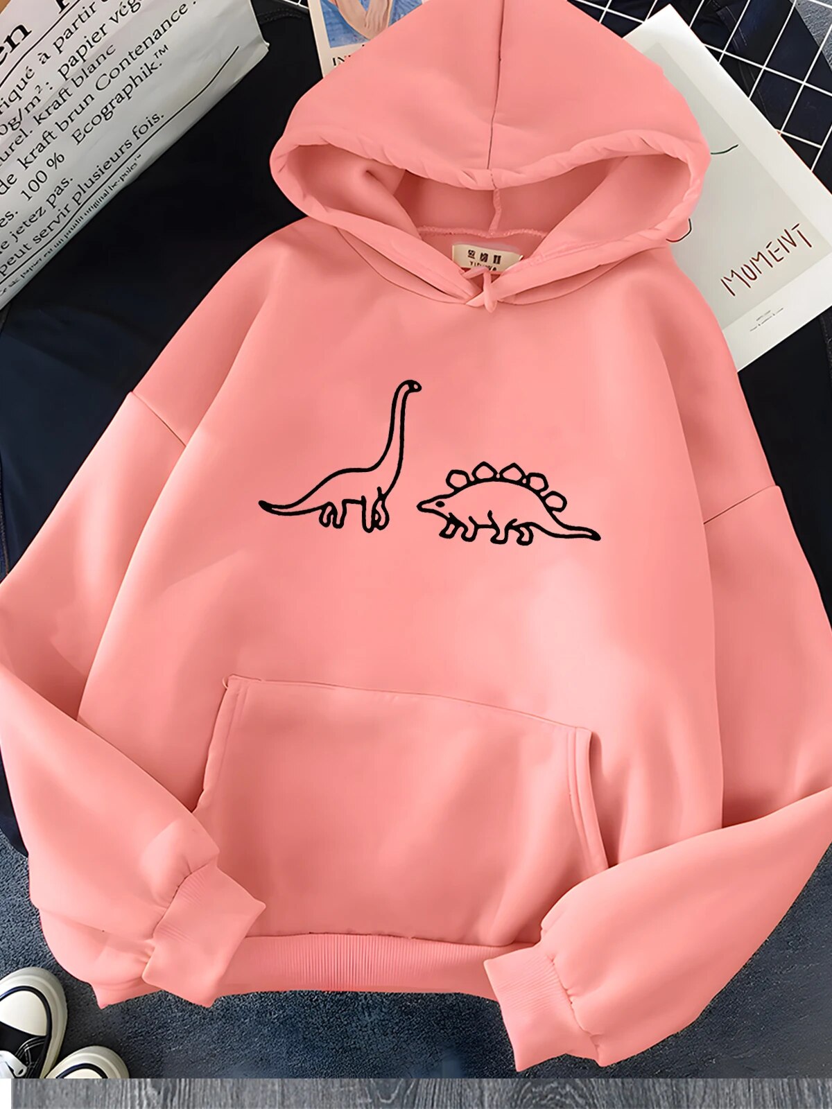 Dinosaurier Print Kapuzenpullover Penelope