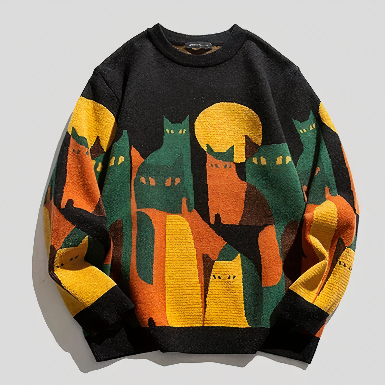 Unisex sweater with cat motif Quinn