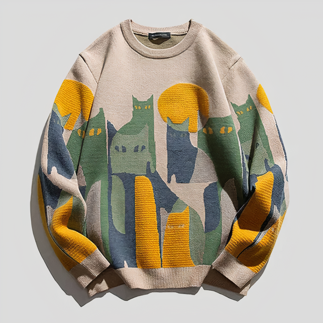 Unisex sweater with cat motif Quinn