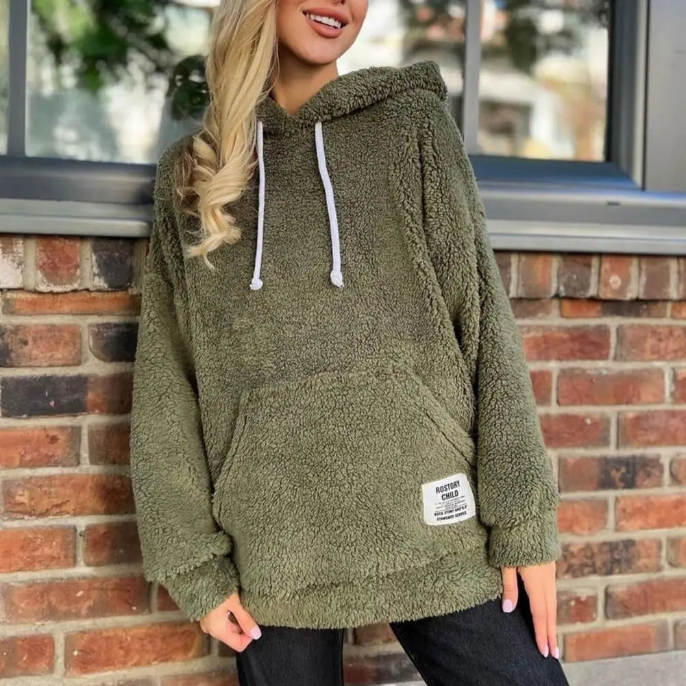 Stylish plush hoodie by Rachel