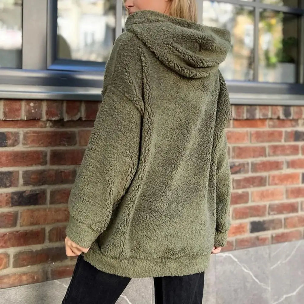 Stylish plush hoodie by Rachel