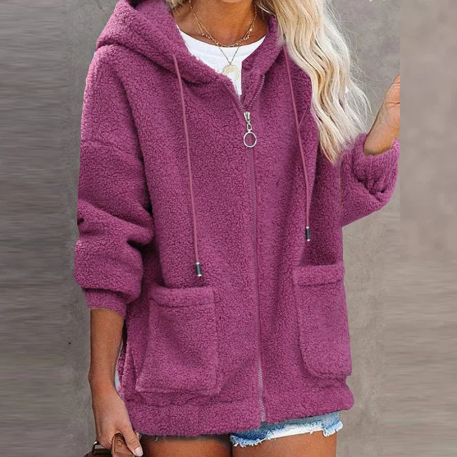 Warm lined hooded jacket for women Ramona