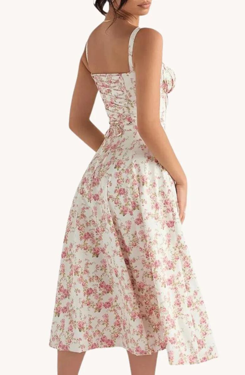 Robe avec taille galbante Rosy