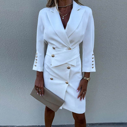 Maxa double-breasted blazer dress