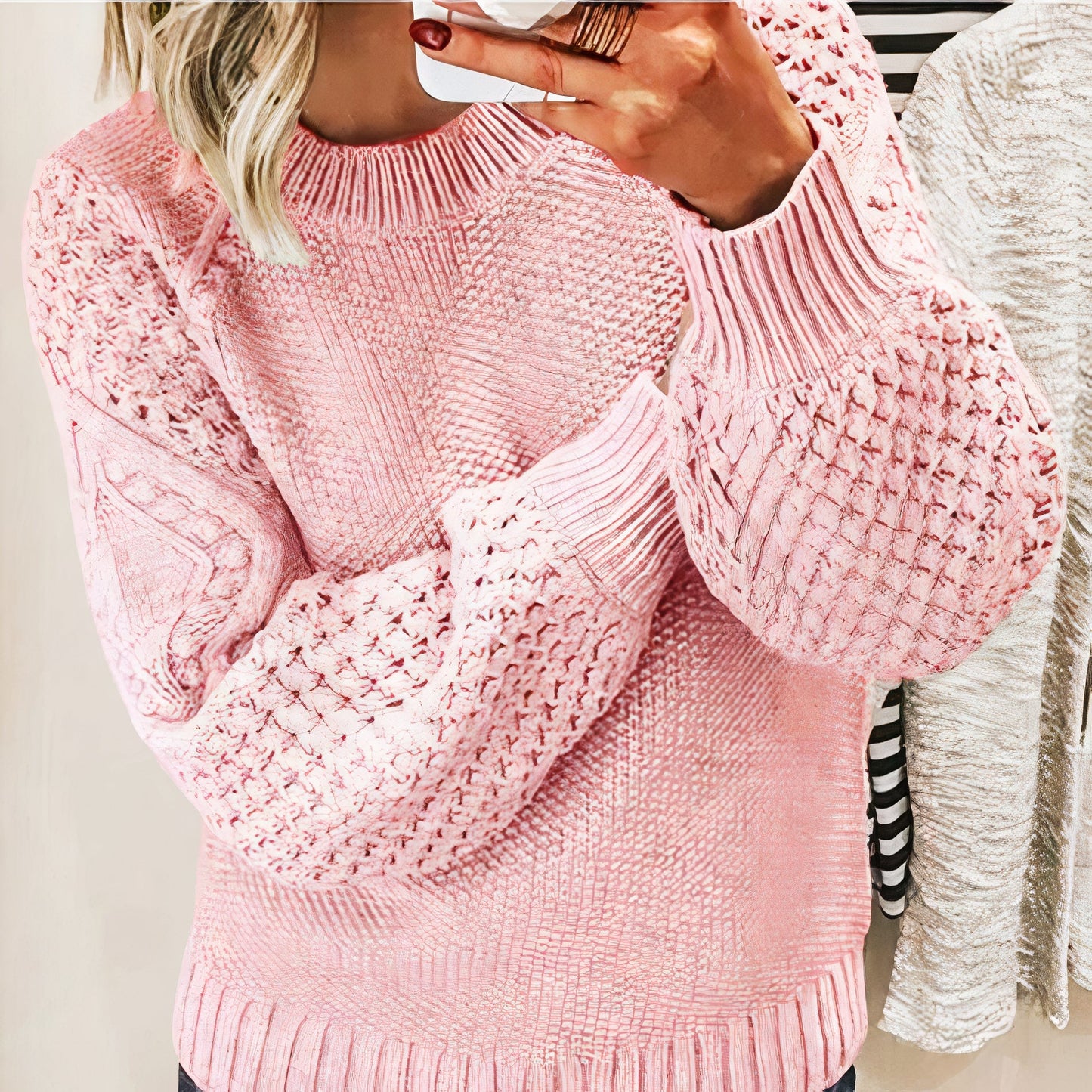 Cozy knitted sweater Bella