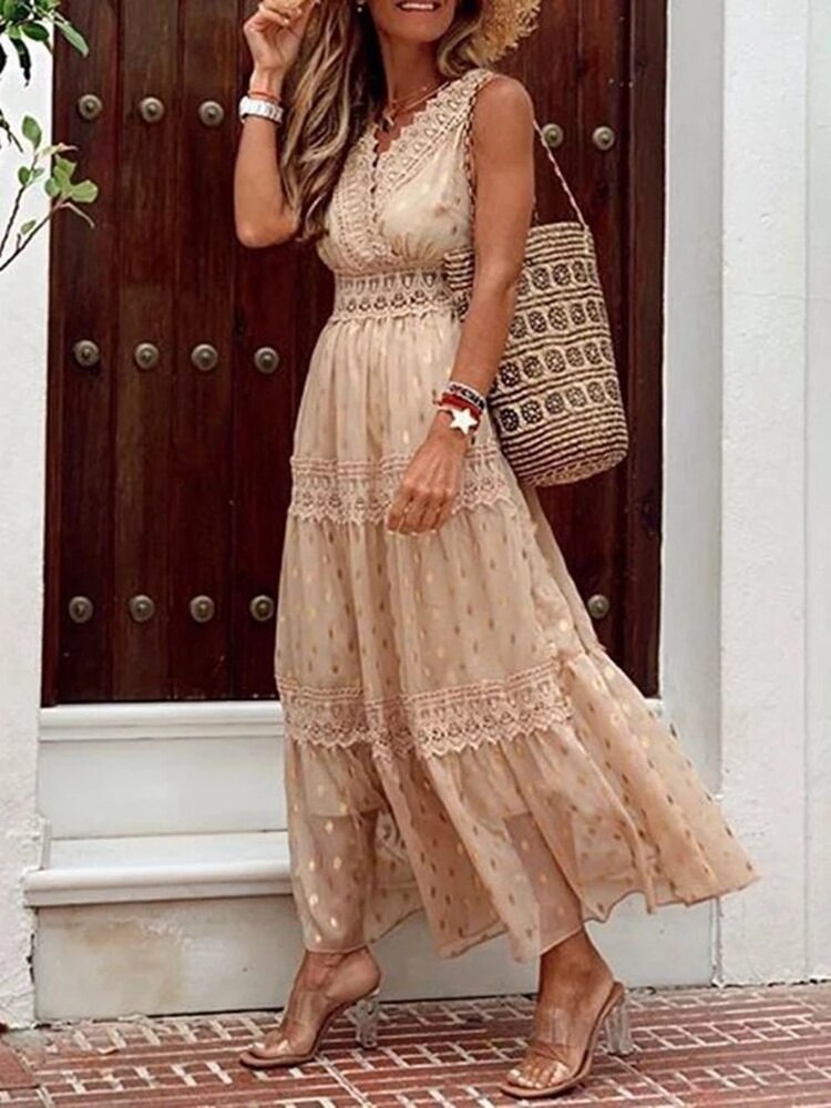 Boho inspiriertes Kleid Gerel