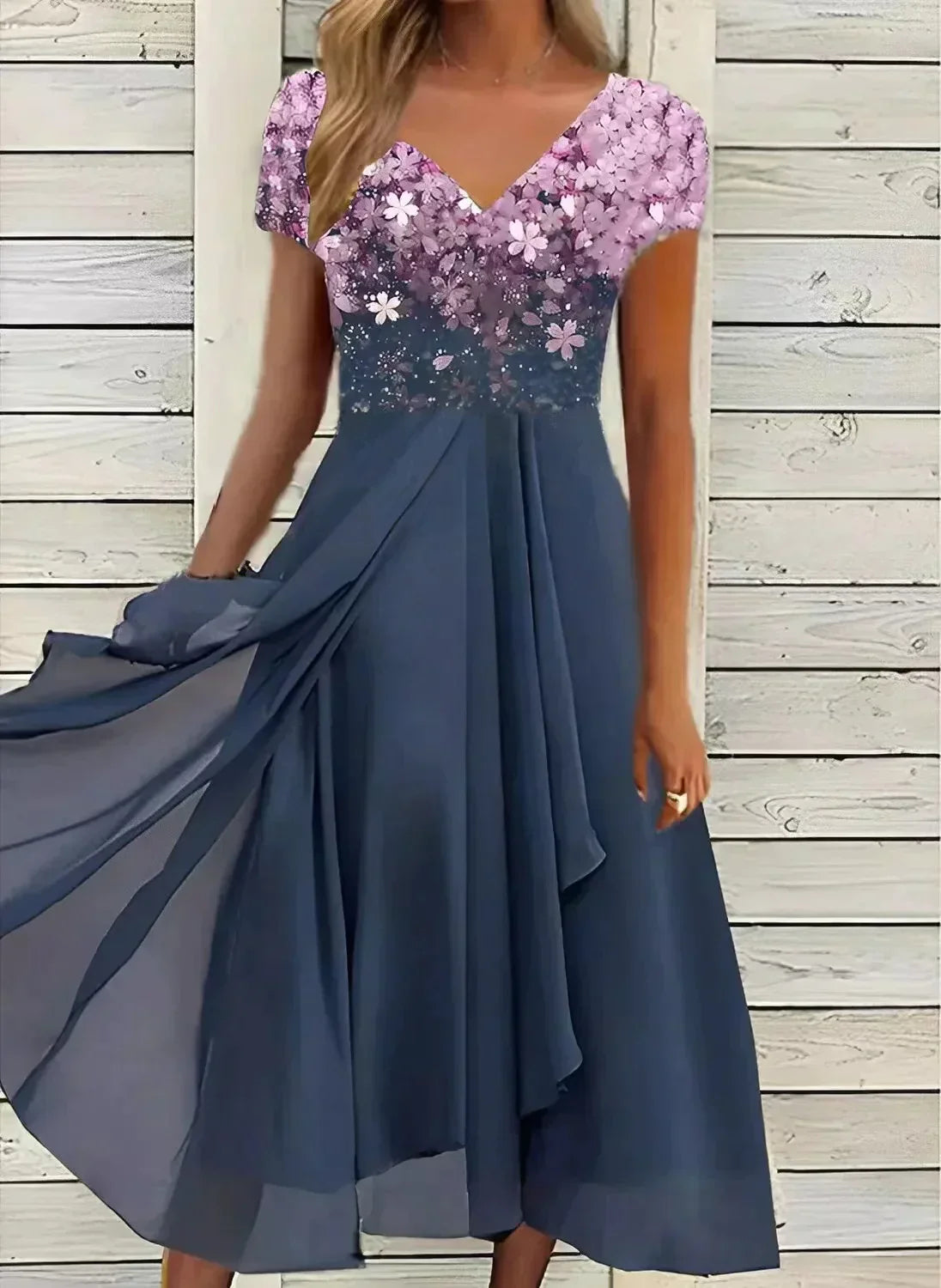 Zaya Chiffon Partykleid für Damen