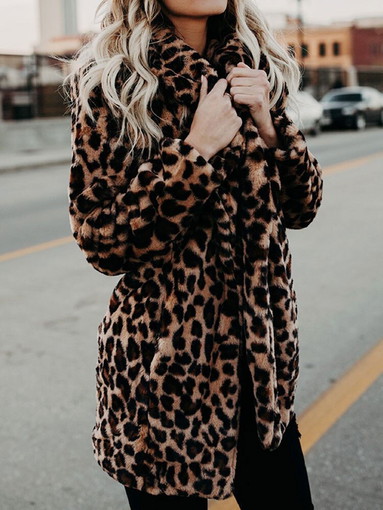 leopard fur coat Jonet